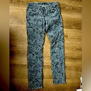 Prana Blue Paisley Pants